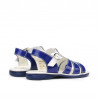 Kleinkinder Sandalen 53c lack blau+weiß