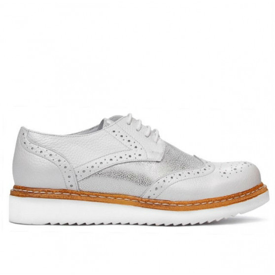 Damen Freizeitschuhe 663-1 Perlmutt weiß kombiniert