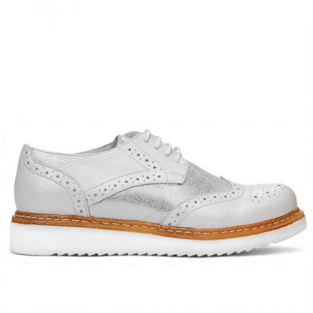 Damen Freizeitschuhe 663-1 Perlmutt weiß kombiniert