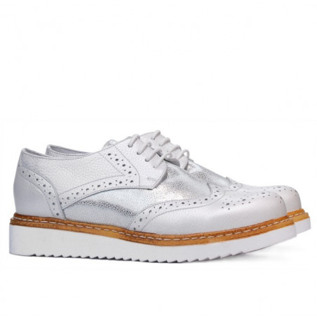 Damen Freizeitschuhe 663-1 Perlmutt weiß kombiniert
