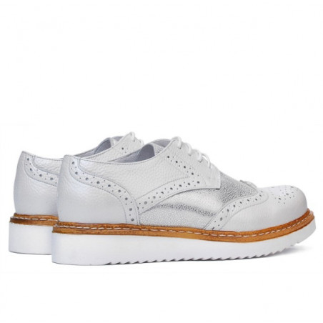 Damen Freizeitschuhe 663-1 Perlmutt weiß kombiniert