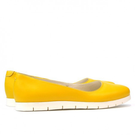 Damen-Ballerinas 677-1 Gelb