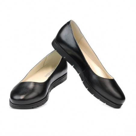 Damen Ballerinas 677-1 schwarz