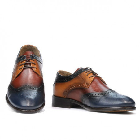 Casual / elegante Herrenschuhe 874 Indigo+Braun