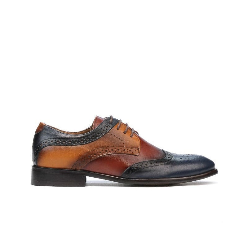 Casual / elegante Herrenschuhe 874 Indigo+Braun