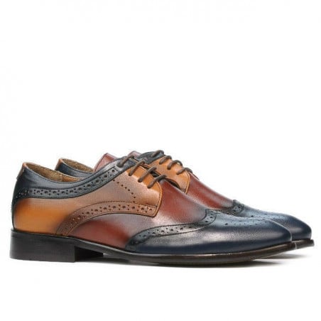Casual / elegante Herrenschuhe 874 Indigo+Braun