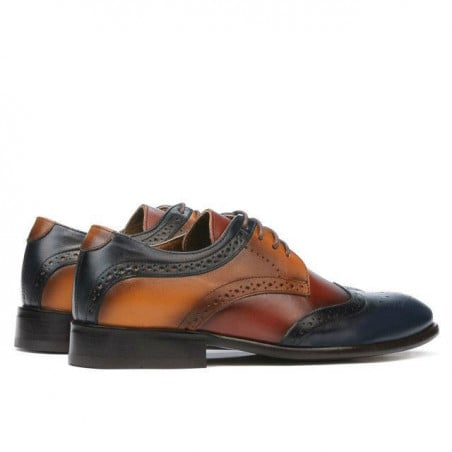 Casual / elegante Herrenschuhe 874 Indigo+Braun