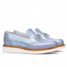 Damen Freizeitschuhe 659 perlmutt blau kombiniert