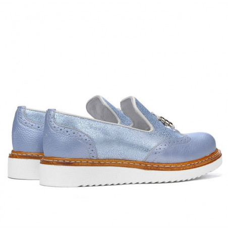 Damen Freizeitschuhe 659 perlmutt blau kombiniert