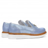 Damen Freizeitschuhe 659 perlmutt blau kombiniert