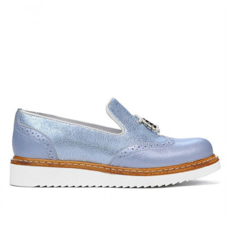 Damen Freizeitschuhe 659 perlmutt blau kombiniert