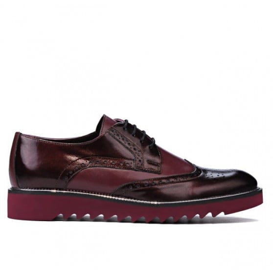 Herren Freizeitschuhe 831 Lack Bordeaux kombiniert Herren Freizeitschuhe 831 Lack Bordeaux kombiniert