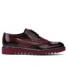 Herren Freizeitschuhe 831 Lack Bordeaux kombiniert