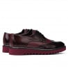 Herren Freizeitschuhe 831 Lack Bordeaux kombiniert