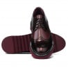 Herren Freizeitschuhe 831 Lack Bordeaux kombiniert