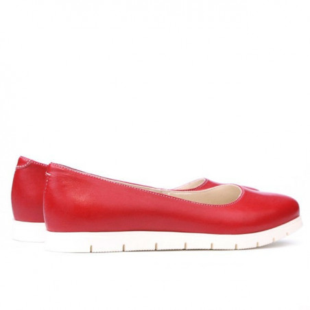 Damen Ballerinas 677-1 rot