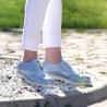 Damen Freizeitschuhe 663-1 Perlblau kombiniert