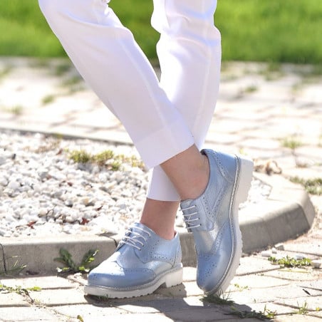 Damen Freizeitschuhe 663-1 Perlblau kombiniert lifestyle
