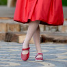 Damenmokassins 685 rot