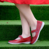 Damenmokassins 685 rot