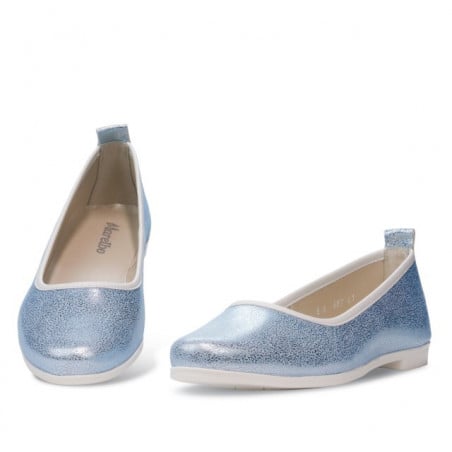 Damen Ballerinas 687 Perlblau