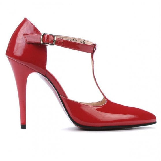 Damen Sandalen 1237 roter Lack