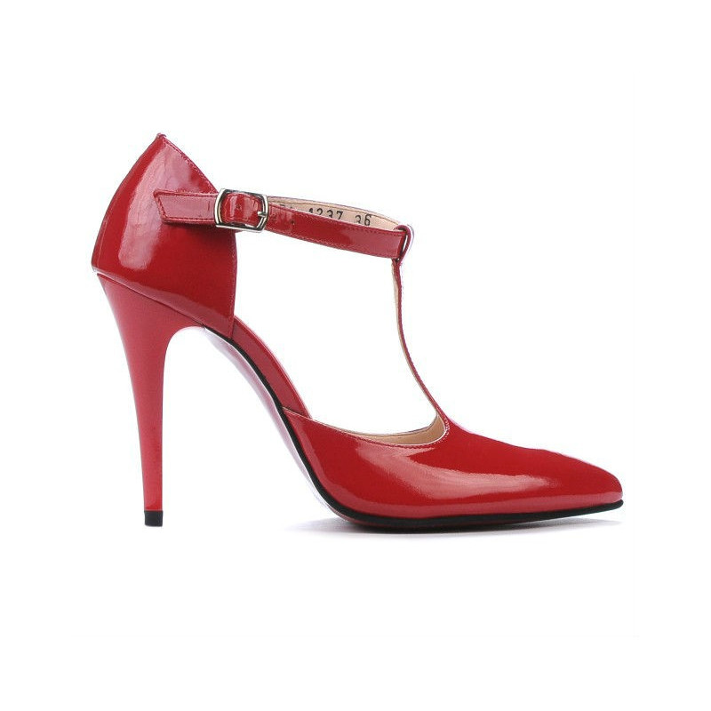Damen Sandalen 1237 roter Lack