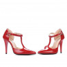 Damen Sandalen 1237 roter Lack