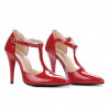 Damen Sandalen 1237 roter Lack