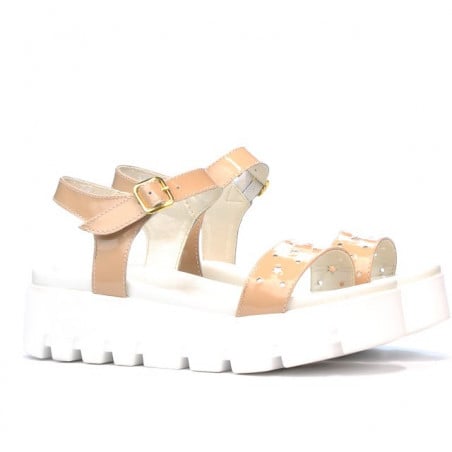Damen Sandalen 5034 Lack Nude