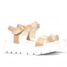 Damen Sandalen 5034 Lack Nude