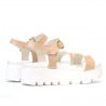 Damen Sandalen 5034 Lack Nude