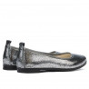 Damen-Ballerinas 687 Perlmutt-Silber