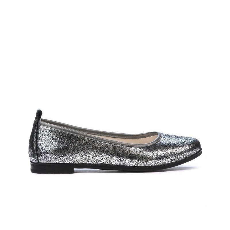 Damen-Ballerinas 687 Perlmutt-Silber
