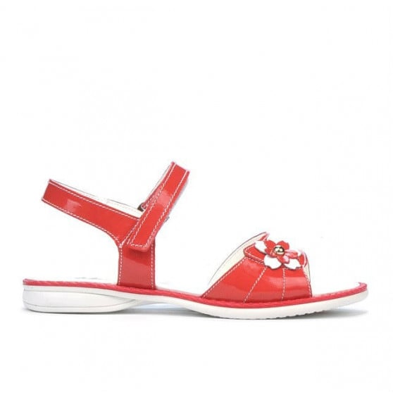 Kindersandalen 524 Lack Rot Korallenrot Kindersandalen 524 Lack Rot Korallenrot