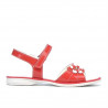 Kindersandalen 524 Lack Rot Korallenrot