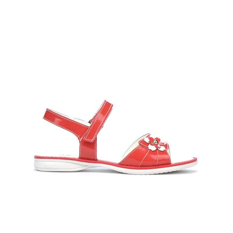 Kindersandalen 524 Lack Rot Korallenrot