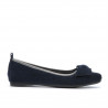 Damen-Ballerinas 638 Indigovelours