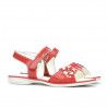 Kindersandalen 524 Lack Rot Korallenrot