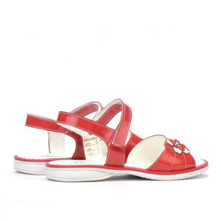 Kindersandalen 524 Lack Rot Korallenrot