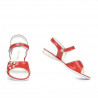 Kindersandalen 524 Lack Rot Korallenrot