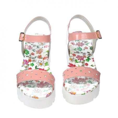 Damen-Sandalen 5034 Lack Rosa
