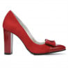 Elegante Damenschuhe 1262 Rot Antilopenkombination