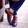 Casual / elegante Herrenschuhe 874 Indigo+Braun