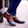 Casual / elegante Herrenschuhe 874 Indigo+Braun lifestyle