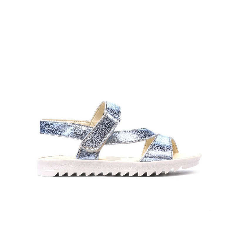 Kinder Sandalen 525 Blau Silber
