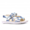 Kinder Sandalen 525 Blau Silber