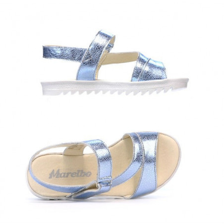 Kinder Sandalen 525 Blau Silber