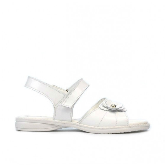 Kleinkinder Sandalen 55c Lack Weiß