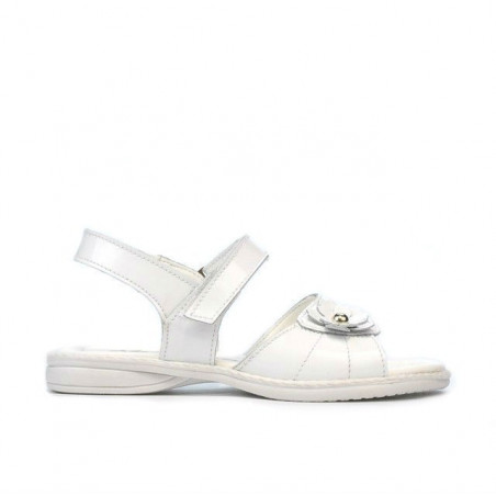 Kleinkinder Sandalen 55c Lack Weiß